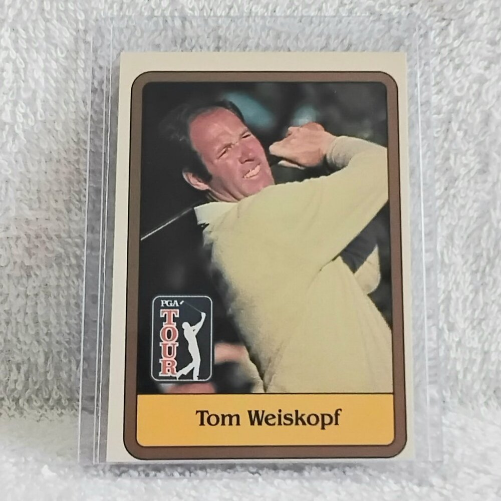 3/$25 E/NM 1981 Donruss Golf Inaugural Tom Weiskopf RC PGA Tour Card 47!!
